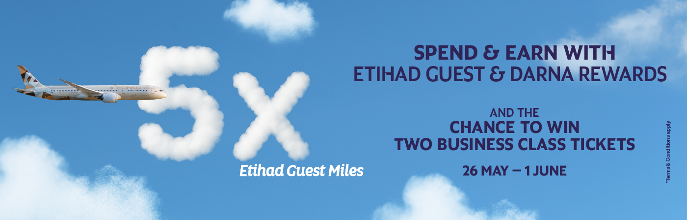 Join Etihad Guest & Darna Rewards